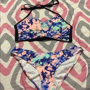 VS PINK MARBLE WATERCOLOR BIKINI SET (S)